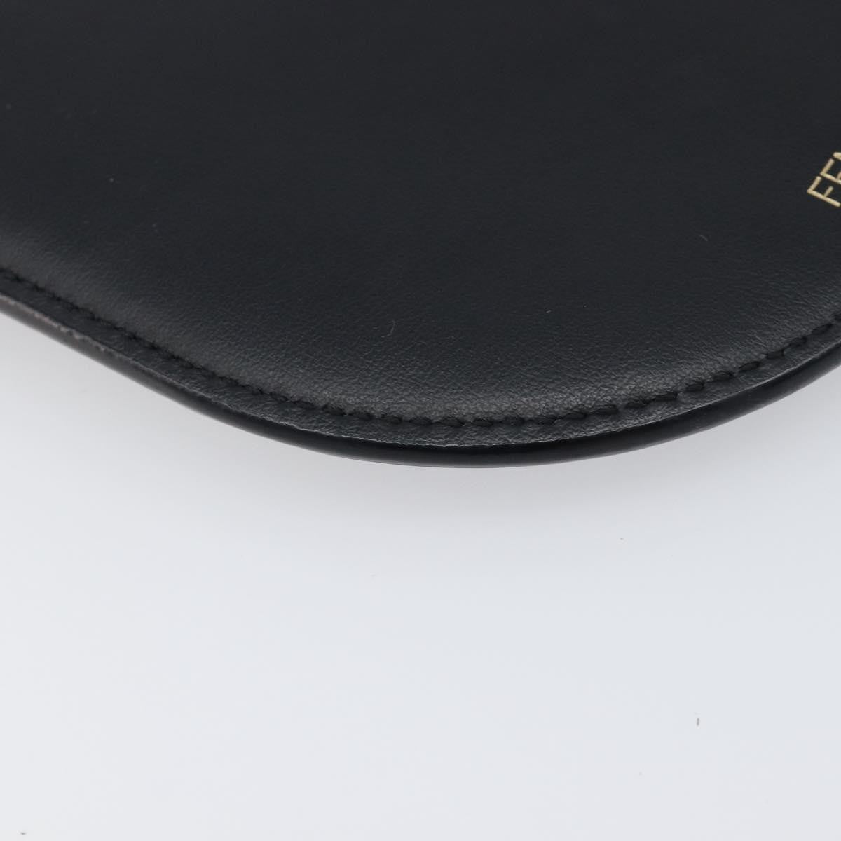 Fendi O'lock Camera Leather Black Leather Shoulder Bag Bag (Pre-Owned)