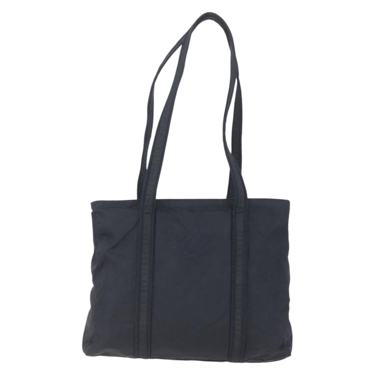 Prada Vintage Tessuto Black Nylon Shoulder Bag Bag (Pre-Owned)