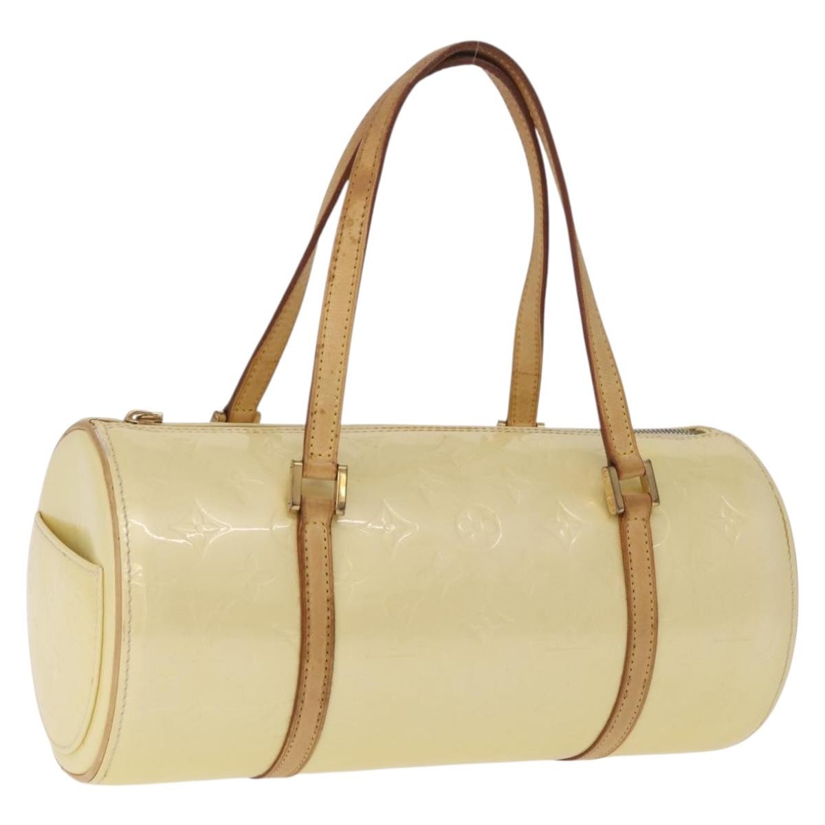 Louis Vuitton Bedford Monogram Vernis Beige Patent_Leather Handbag (Pre-Owned)