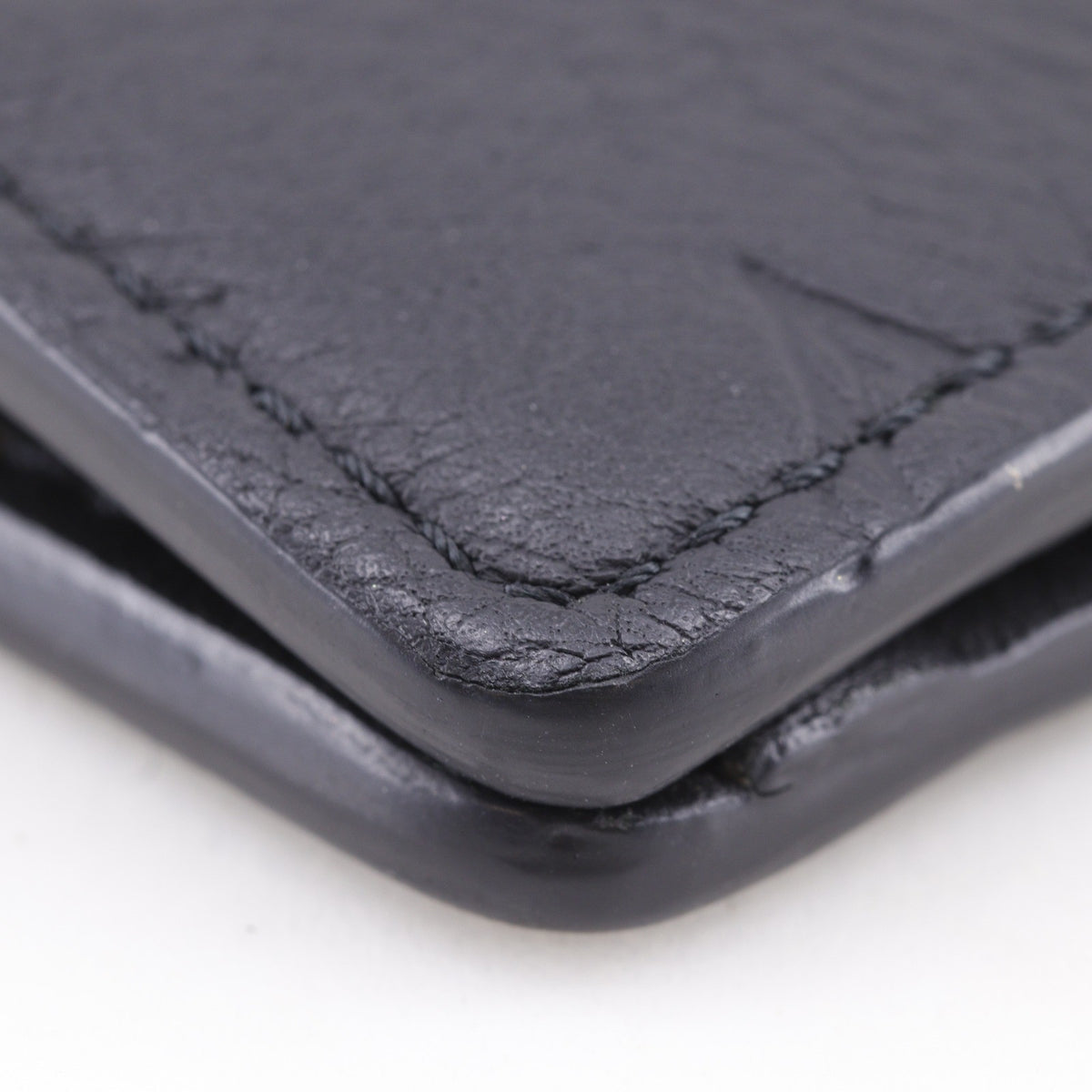 Louis Vuitton Brazza Monogram Shadow Leather Black Leather Wallets Accessory (Pre-Owned)