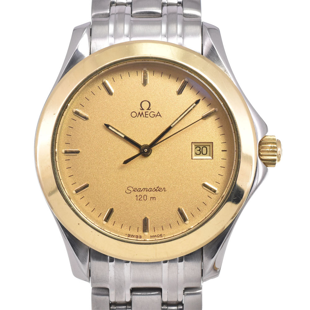 Omega Seamaster 120M Quartz Stainless Steel And 18K Yellow Gold Watch (Pre-Owned)