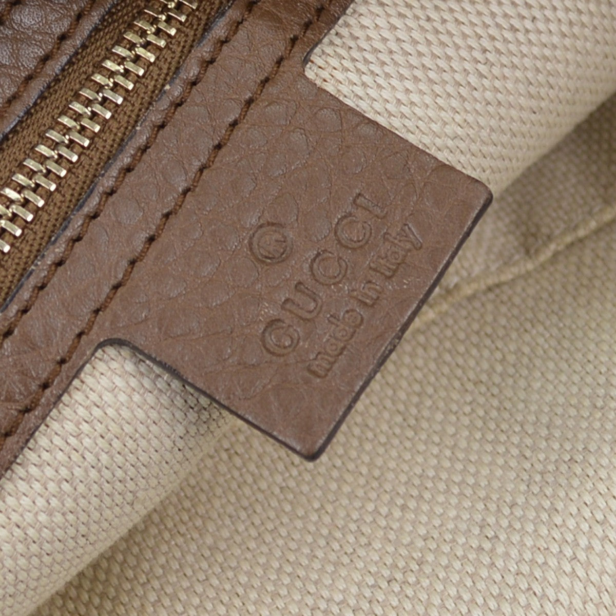 Gucci Soho Chain Hobo Leather Brown Leather Shoulder Bag Bag (Pre-Owned)