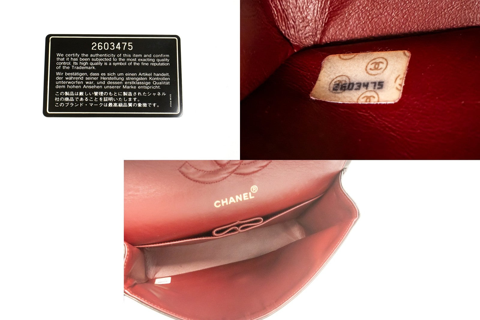 Chanel Classic Flap Lambskin Black Leather Crossbody Bag Bag (Pre-Owned)