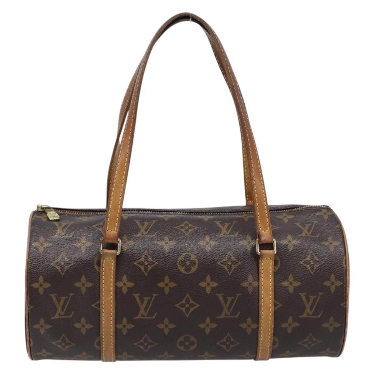 Louis Vuitton Papillon Monogram Canvas Brown Canvas Handbag (Pre-Owned)