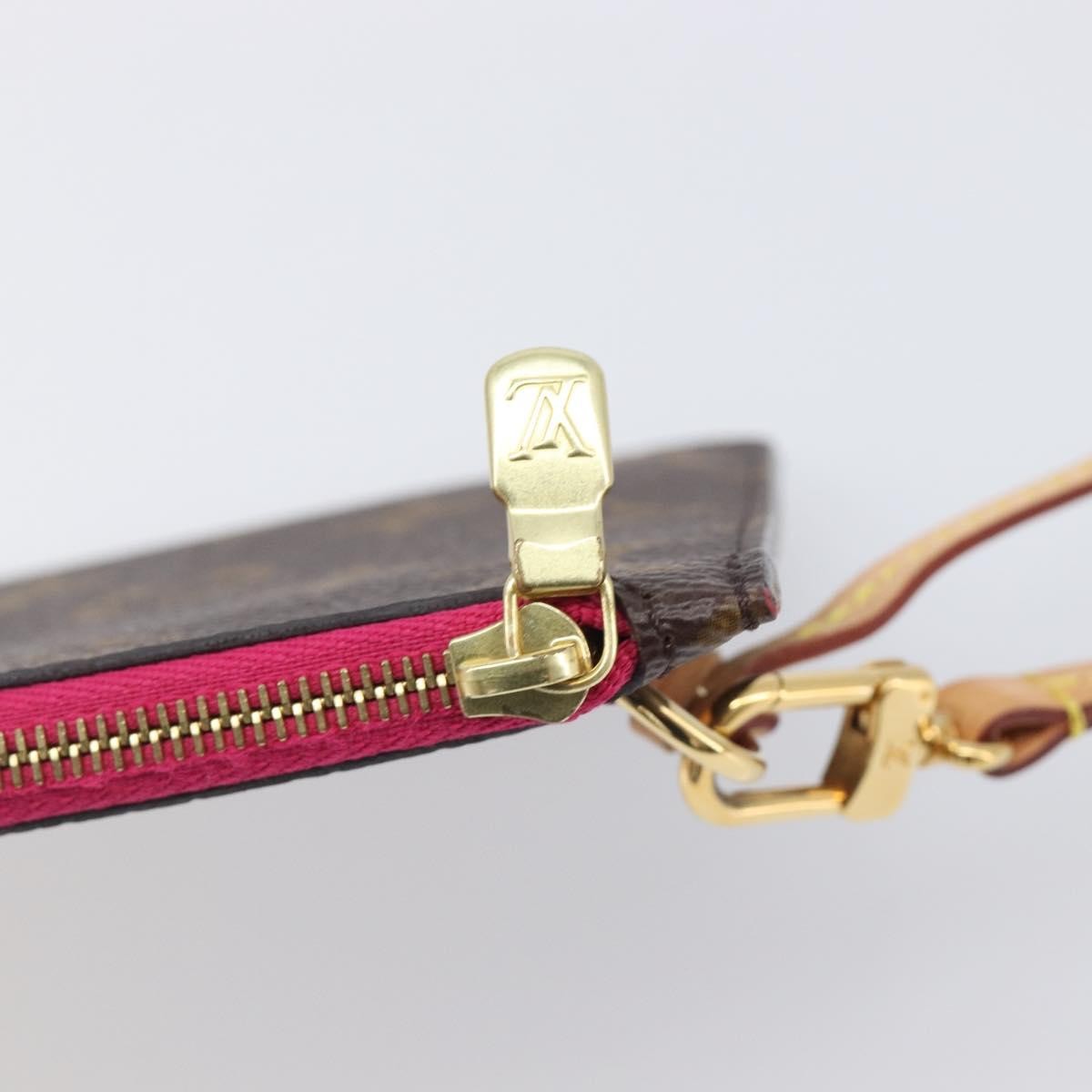 Louis Vuitton Neverfull Pochette Monogram Canvas Brown Canvas Clutche & Pouche Bag (Pre-Owned)