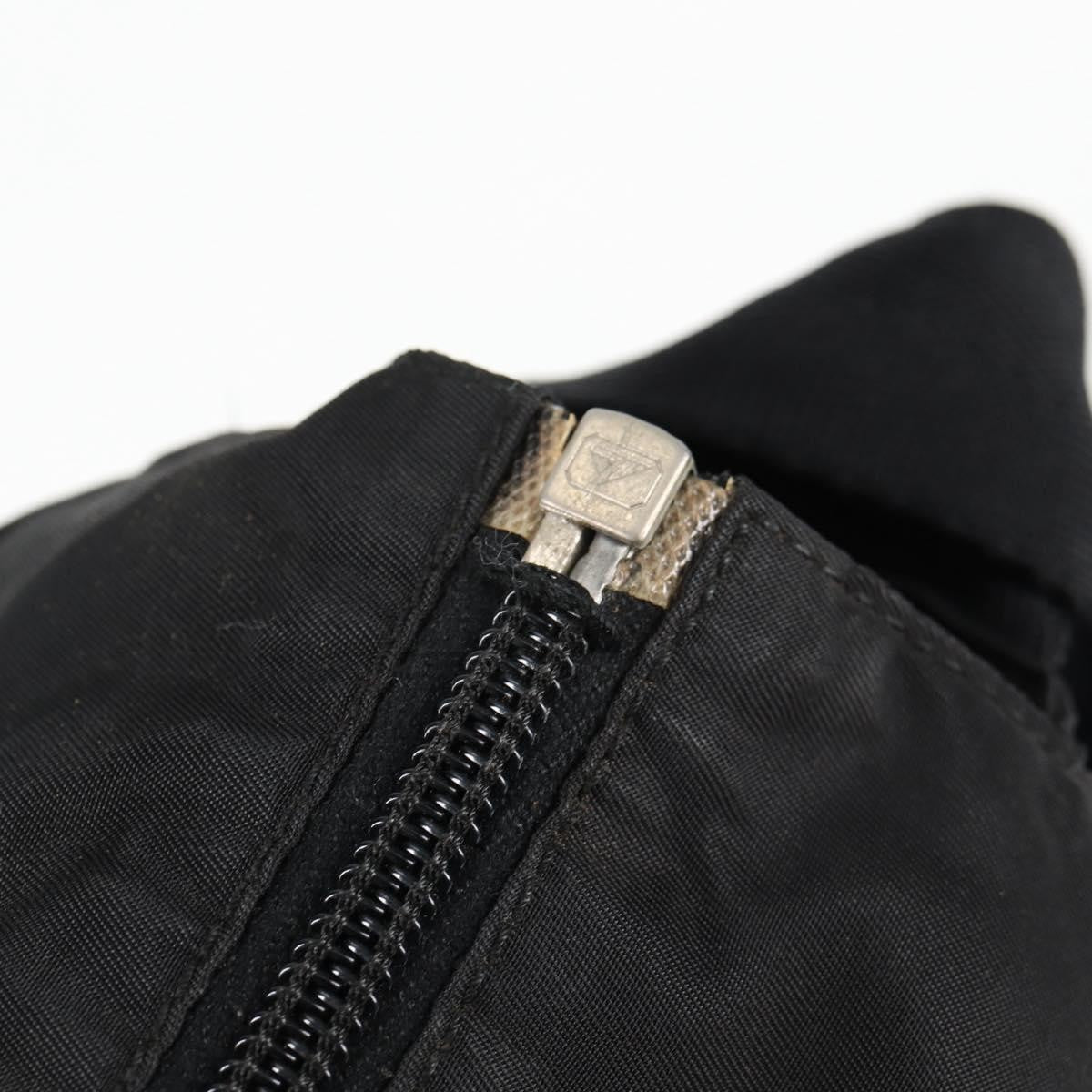 Prada Vintage Tessuto Black Nylon Shoulder Bag Bag (Pre-Owned)