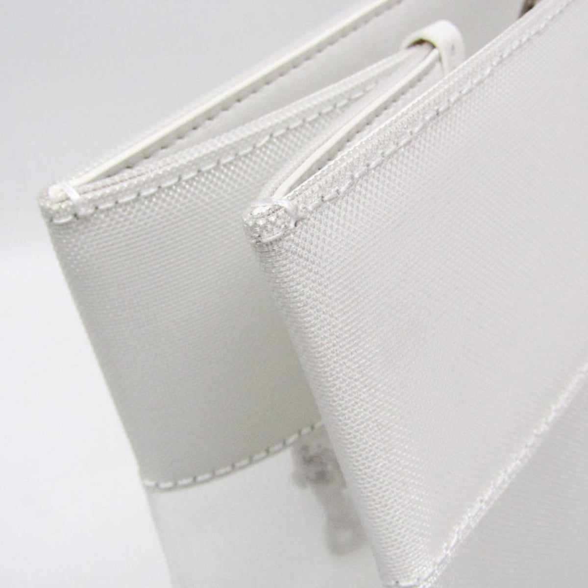 Balenciaga Duty Free Mesh With Leather White Leather Tote Bag Bag (Pre-Owned)