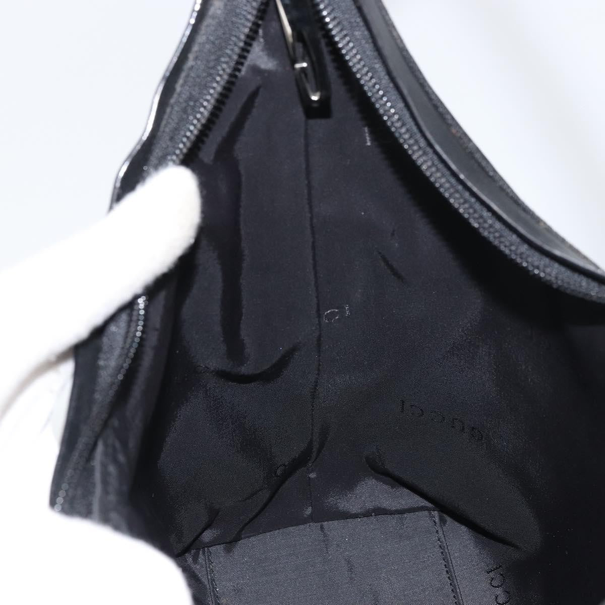Gucci Zip Hobo Nylon Black Nylon Shoulder Bag Bag (Pre-Owned)