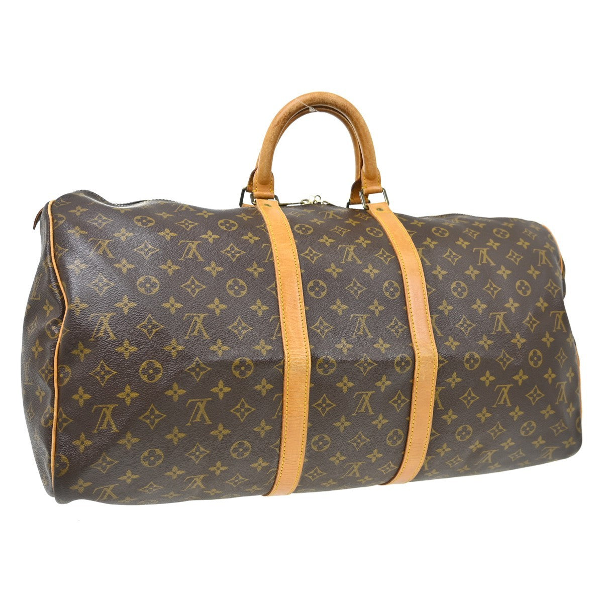 Louis Vuitton Keepall Monogram Canvas Brown Canvas Travel Bag Bag (Pre-Owned)