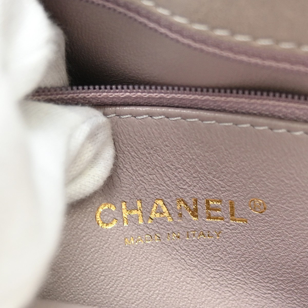 Chanel Envelope Compartment Flap Chevron Calfskin Purple Leather Crossbody Bag Bag (Pre-Owned)