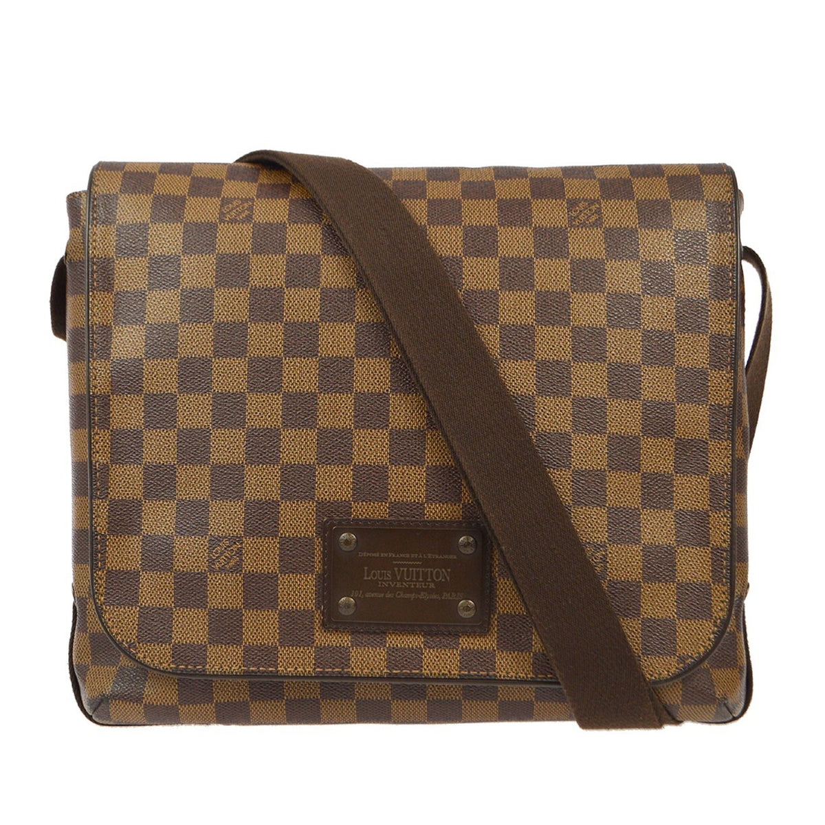 Louis Vuitton Brooklyn Damier Ebene Brown Canvas Shoulder Bag Bag (Pre-Owned)