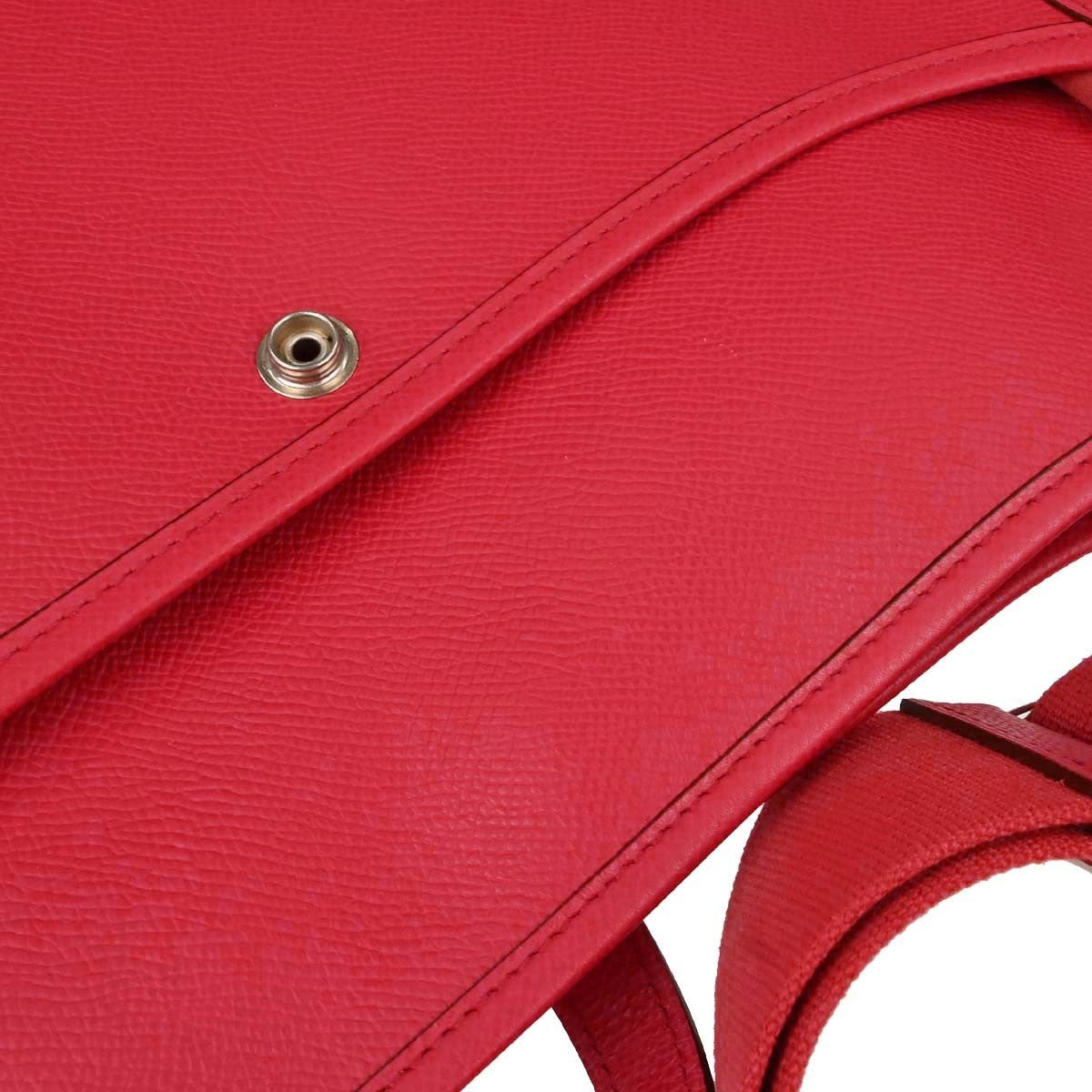 Hermes Evelyne Bag Gen Iii Epsom Red Leather Shoulder Bag Bag (Pre-Owned)