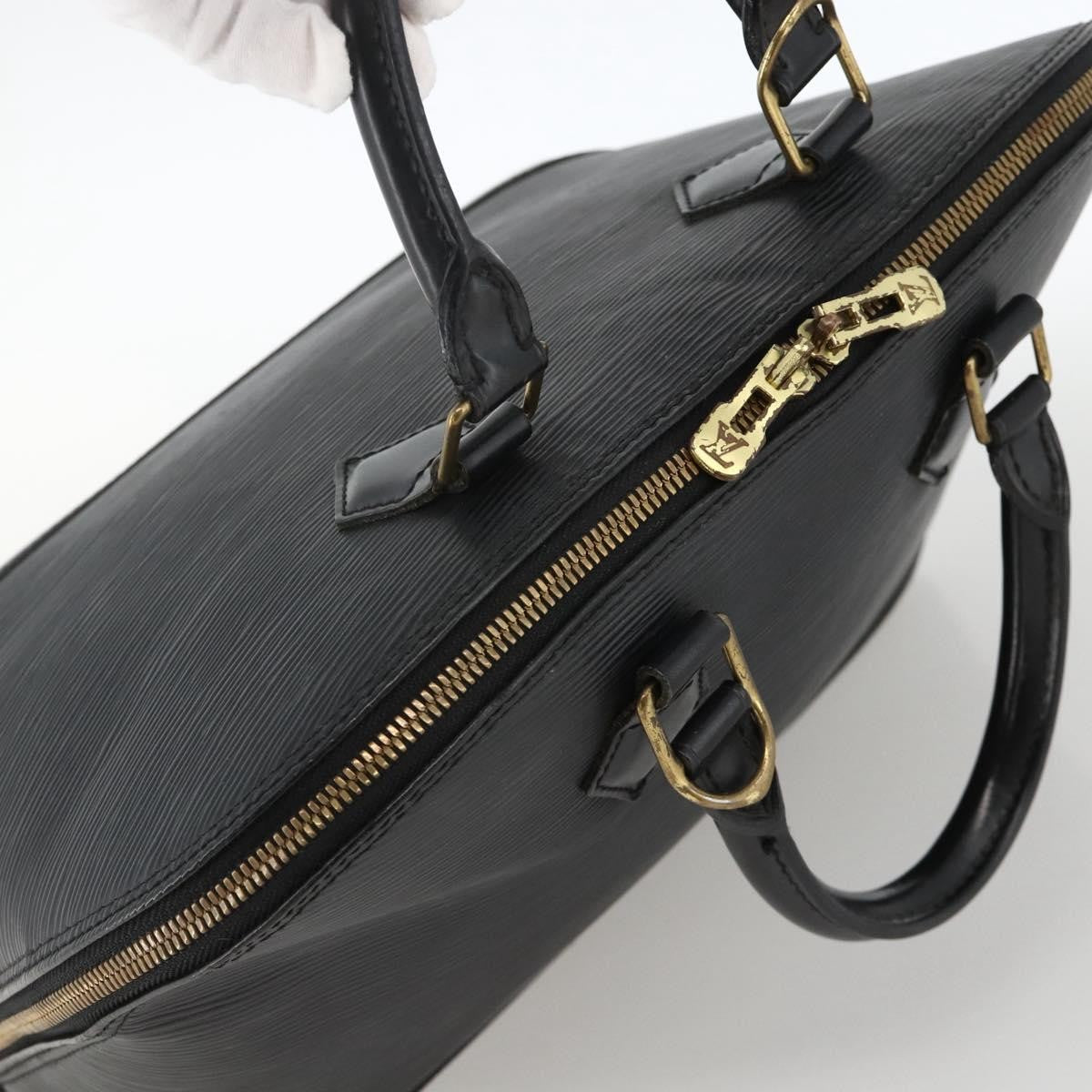 Louis Vuitton Alma Epi Leather Black Leather Handbag (Pre-Owned)