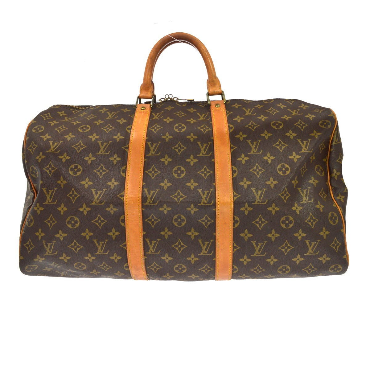 Louis Vuitton Keepall Monogram Canvas Brown Canvas Travel Bag Bag (Pre-Owned)