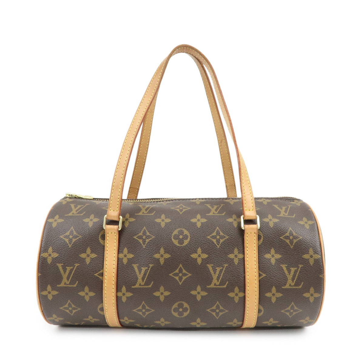 Louis Vuitton Papillon Monogram Canvas Brown Canvas Handbag (Pre-Owned)