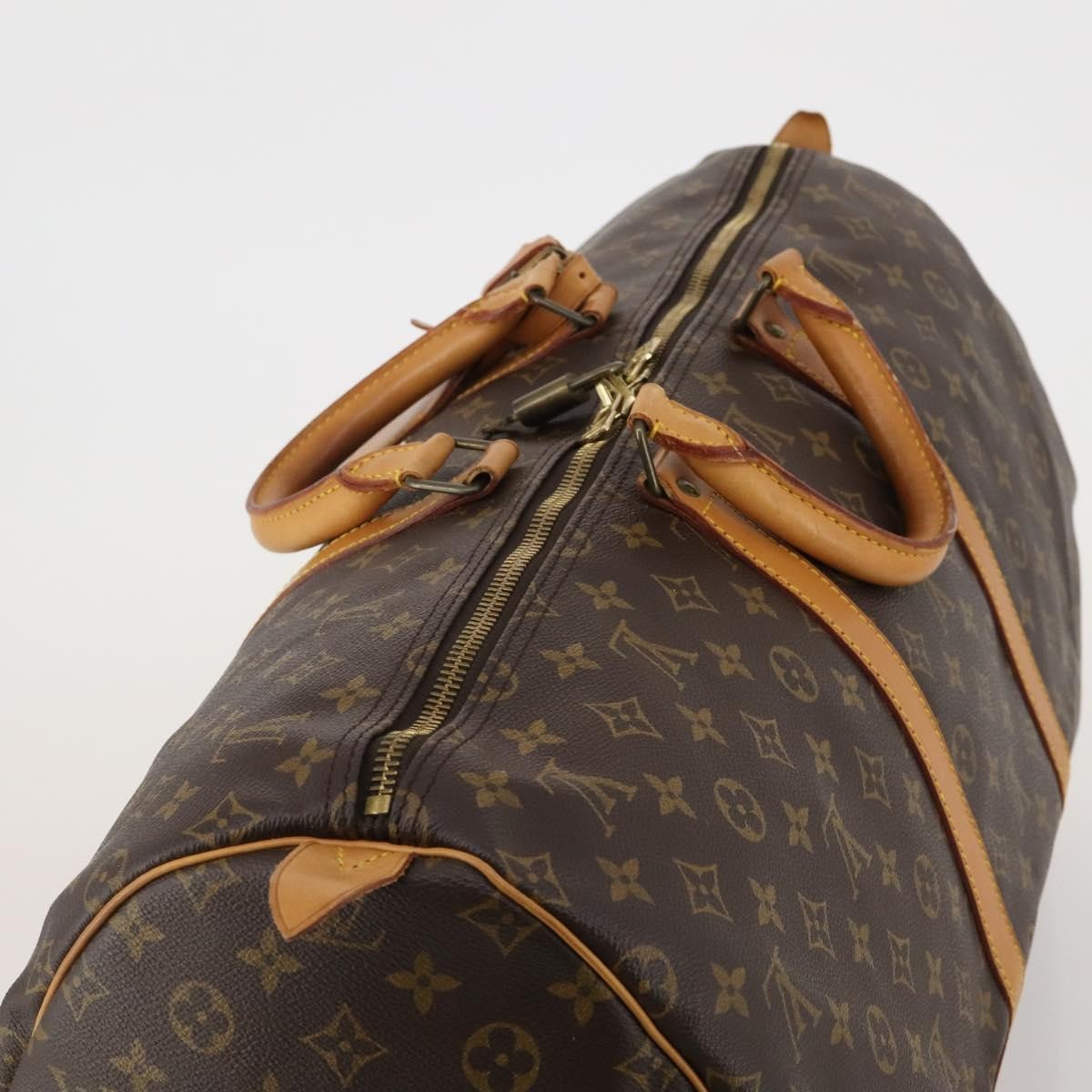 Louis Vuitton Keepall Monogram Canvas Brown Canvas Travel Bag Bag (Pre-Owned)