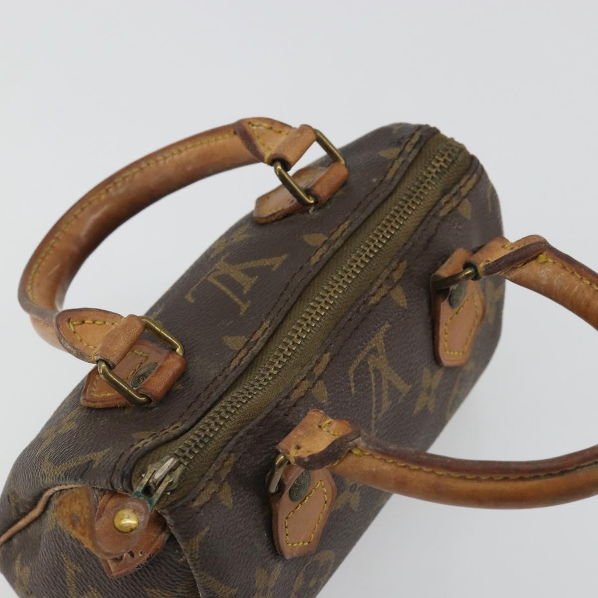 Louis Vuitton Speedy Mini Hl Monogram Canvas Brown Canvas Handbag (Pre-Owned)