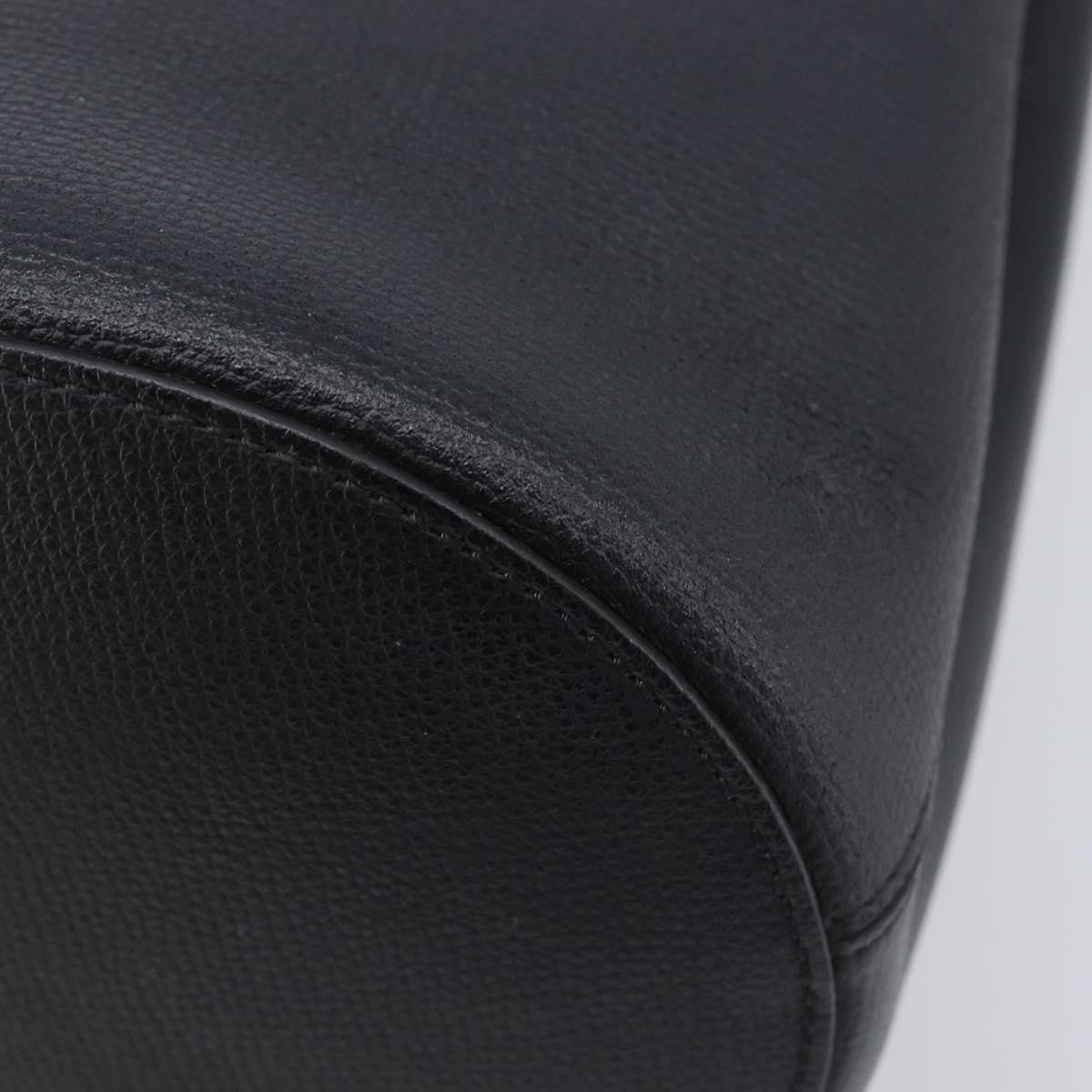 Burberry Lorne Bucket Leather Black Leather Handbag (Pre-Owned)