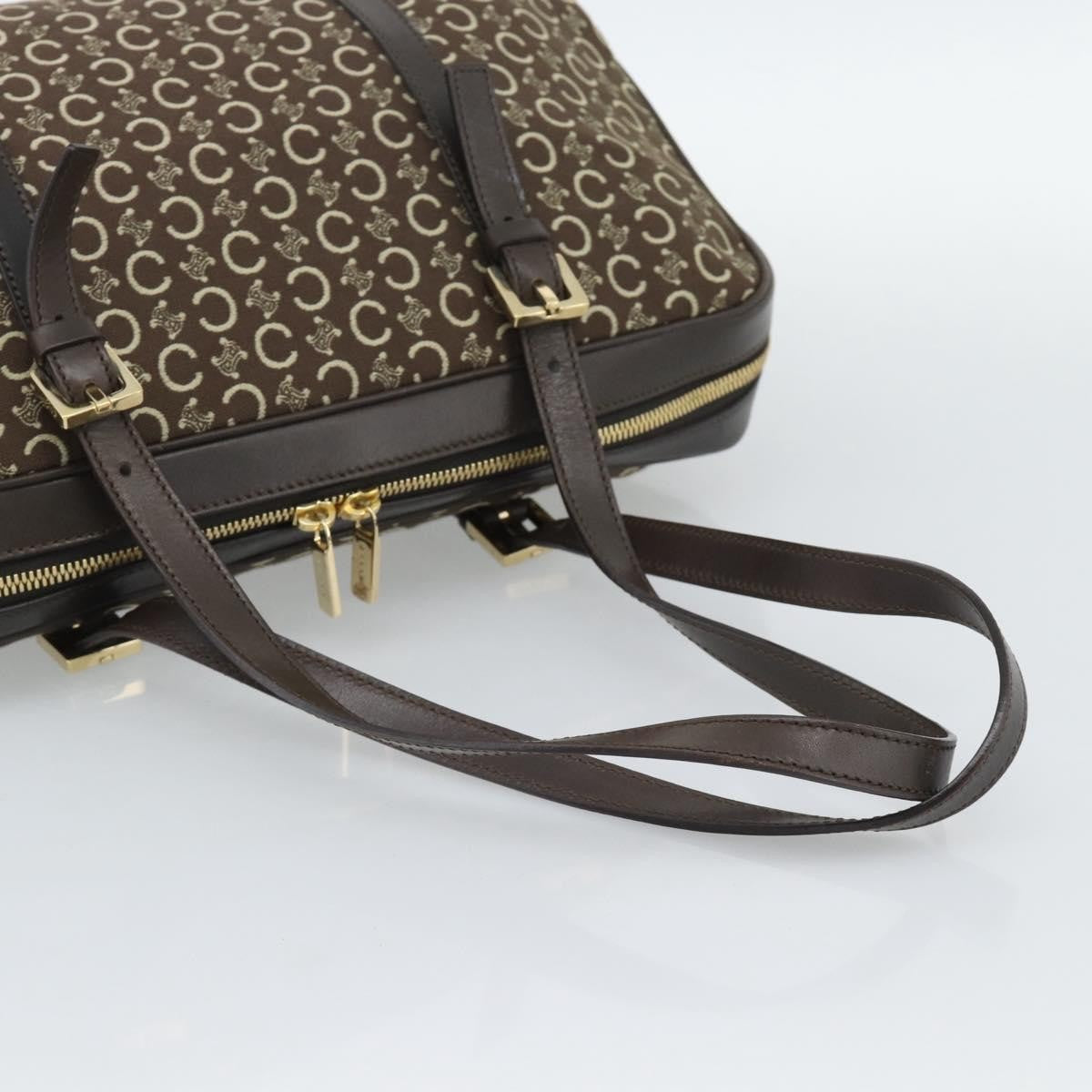 Celine C Macadam Canvas And Leather Brown Canvas Handbag (Pre-Owned)