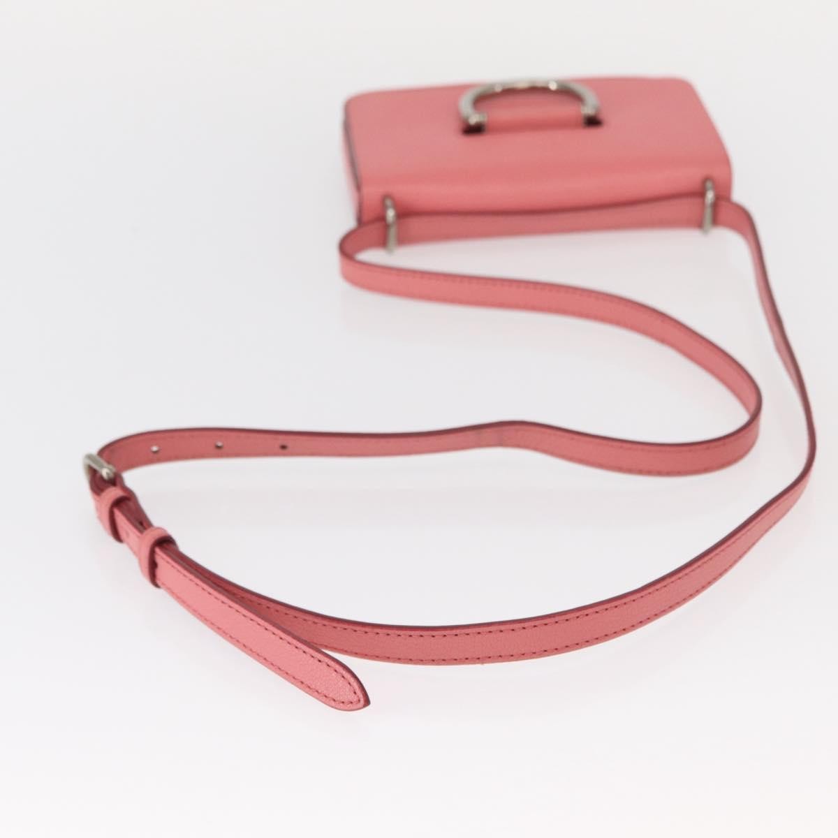 Burberry D-Ring Shoulder Leather Pink Leather Shoulder Bag Bag (Pre-Owned)