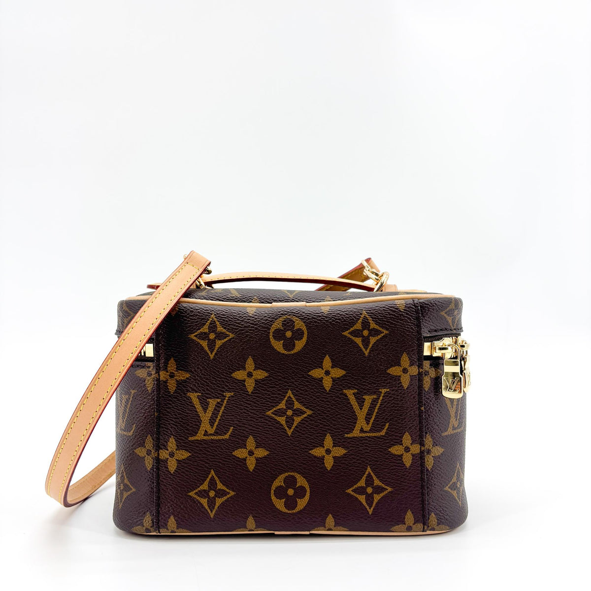 Louis Vuitton Nice Vanity Case Monogram Canvas Brown Canvas Handbag (Pre-Owned)