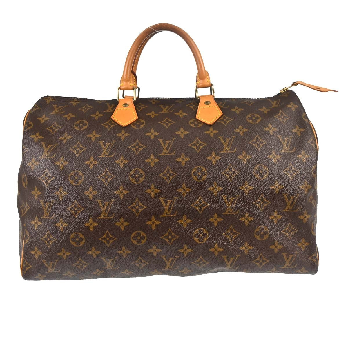 Louis Vuitton Speedy Monogram Brown Canvas Handbag (Pre-Owned)