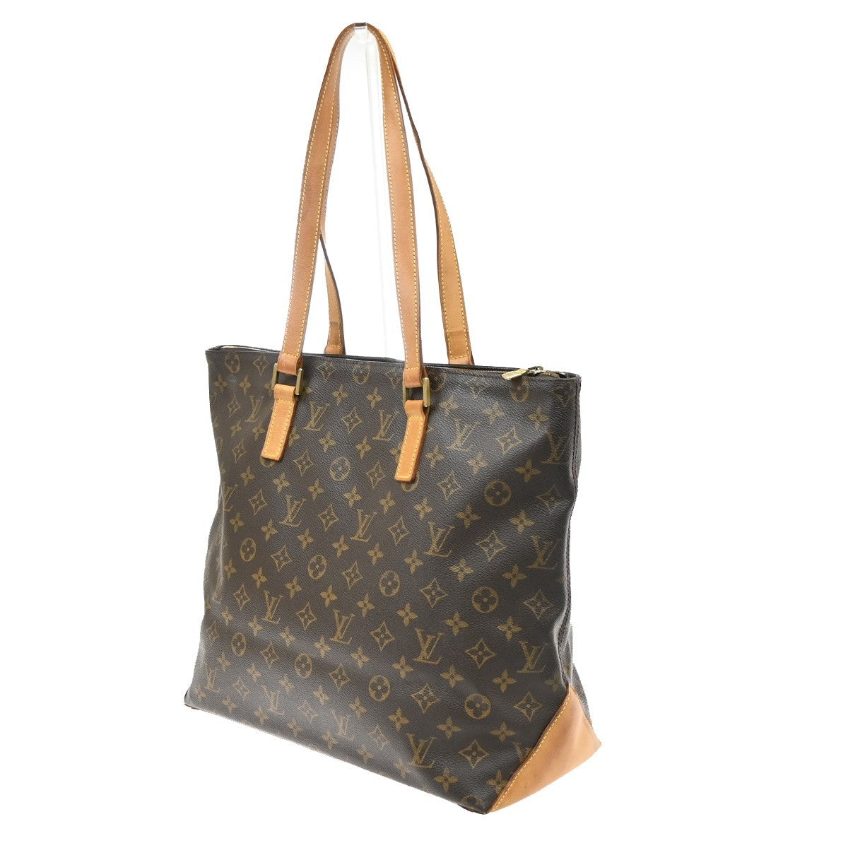 Louis Vuitton Cabas Mezzo Monogram Canvas Brown Canvas Tote Bag Bag (Pre-Owned)