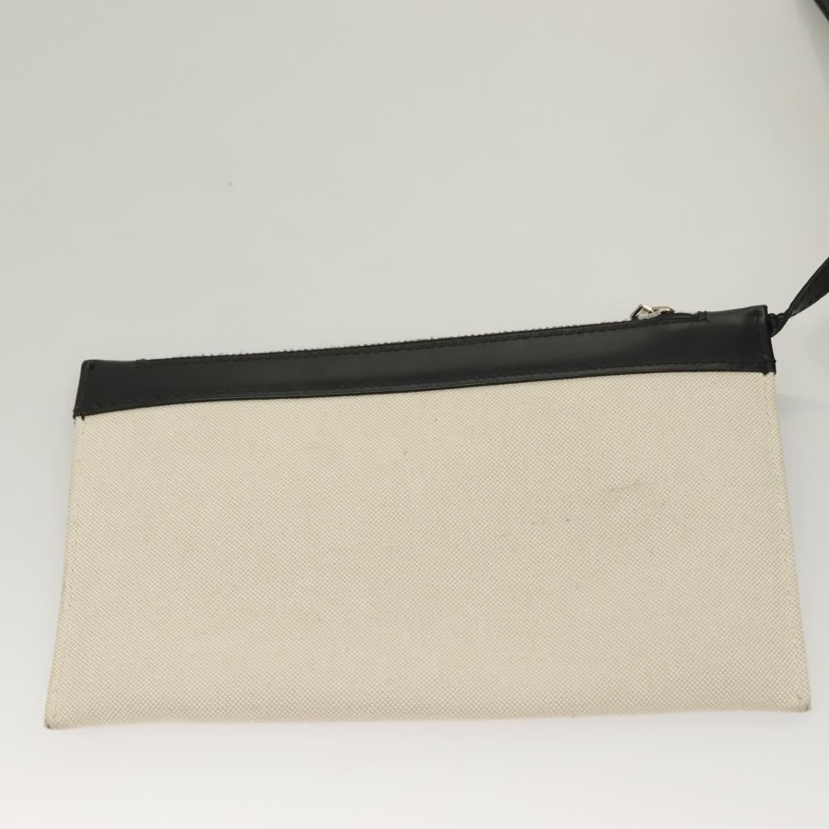 Balenciaga Navy Cabas Canvas With Leather White Canvas Tote Bag Bag (Pre-Owned)