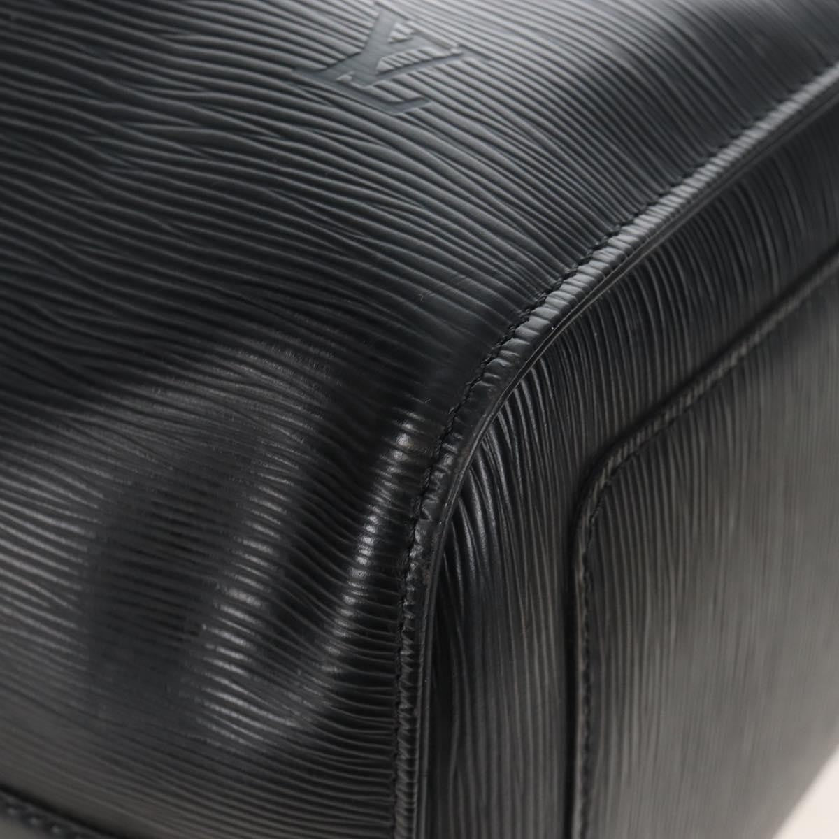 Louis Vuitton Keepall Epi Leather Black Leather Travel Bag Bag (Pre-Owned)