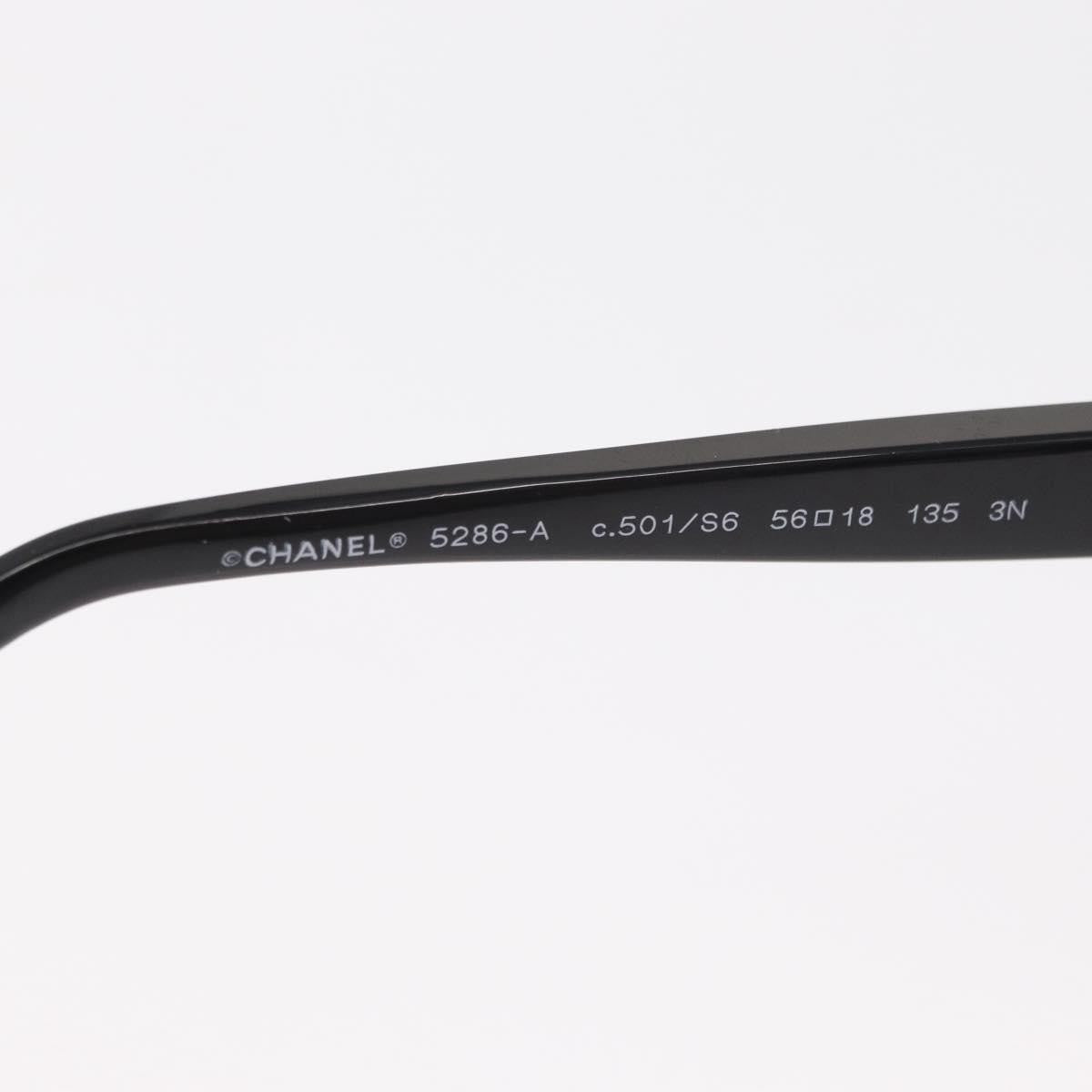 Chanel Logo Cc Plastic Black Plastic Sunglasse Accessory (Pre-Owned)