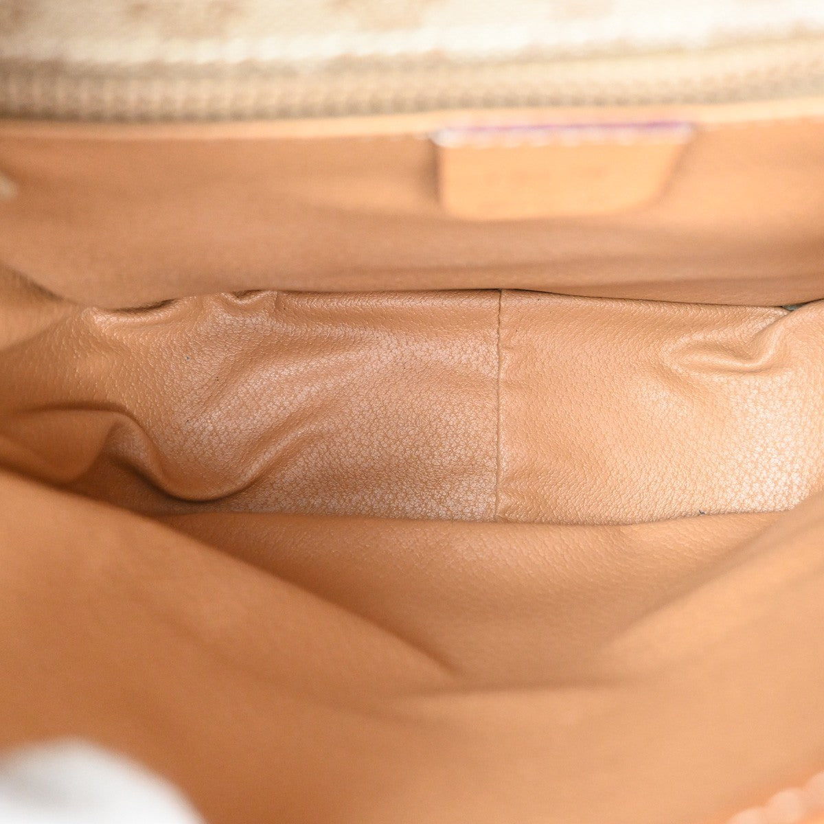 Celine Vintage Macadam Canvas And Leather Beige Canvas Shoulder Bag Bag (Pre-Owned)