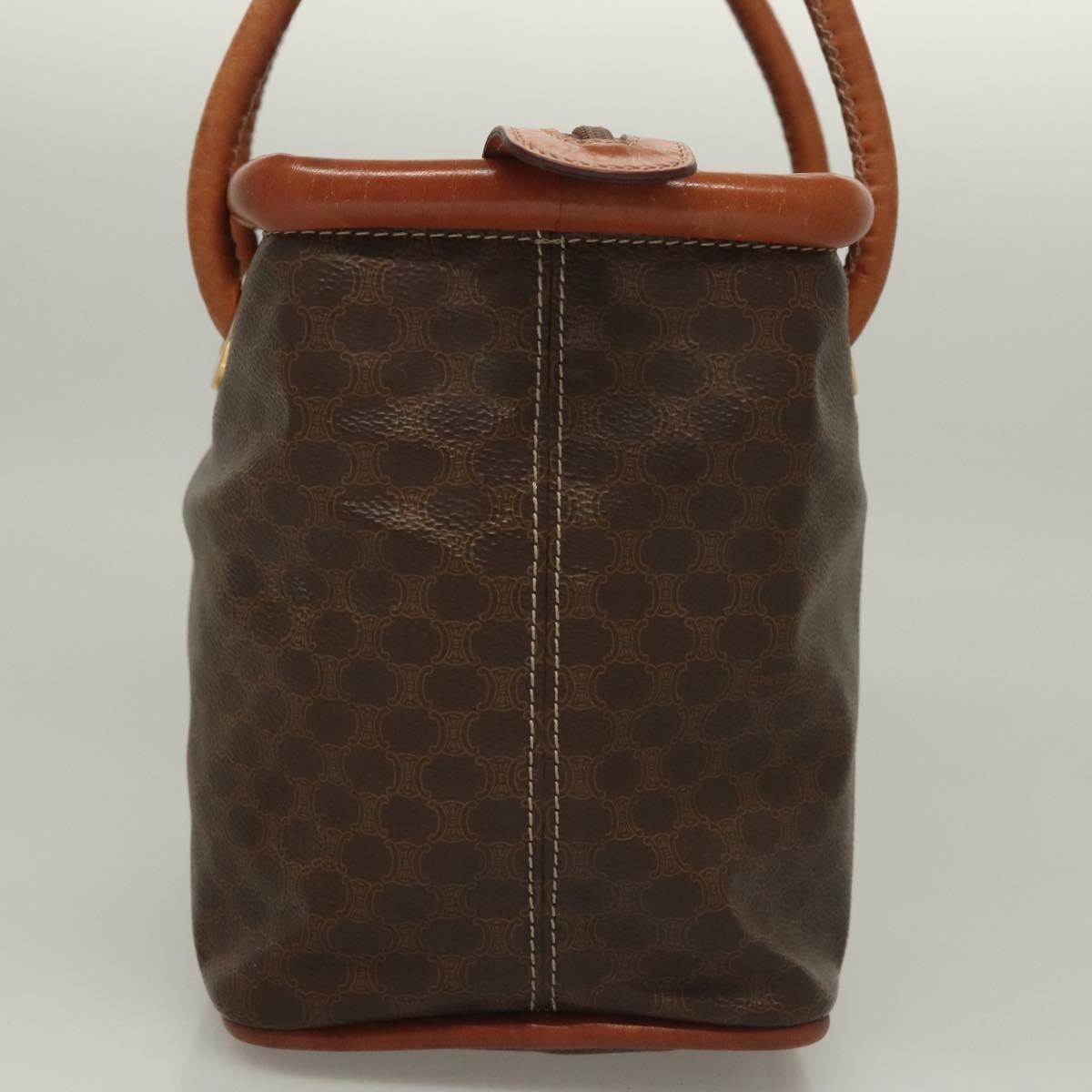 Celine Macadam Macadam With Leather Brown Canvas Handbag (Pre-Owned)