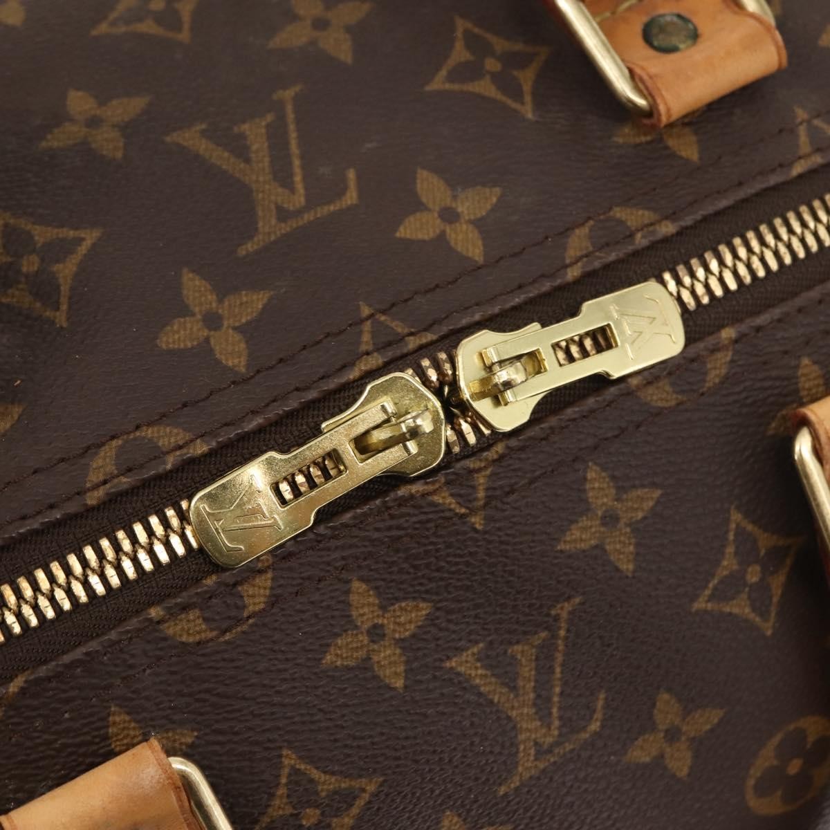 Louis Vuitton Keepall Monogram Canvas Brown Canvas Travel Bag Bag (Pre-Owned)