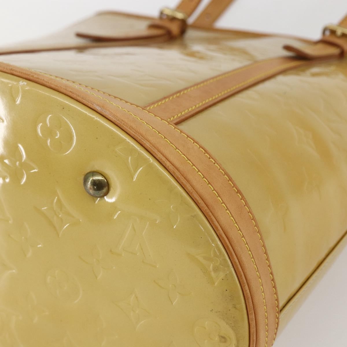 Louis Vuitton Bucket Monogram Vernis Beige Patent_Leather Shoulder Bag Bag (Pre-Owned)