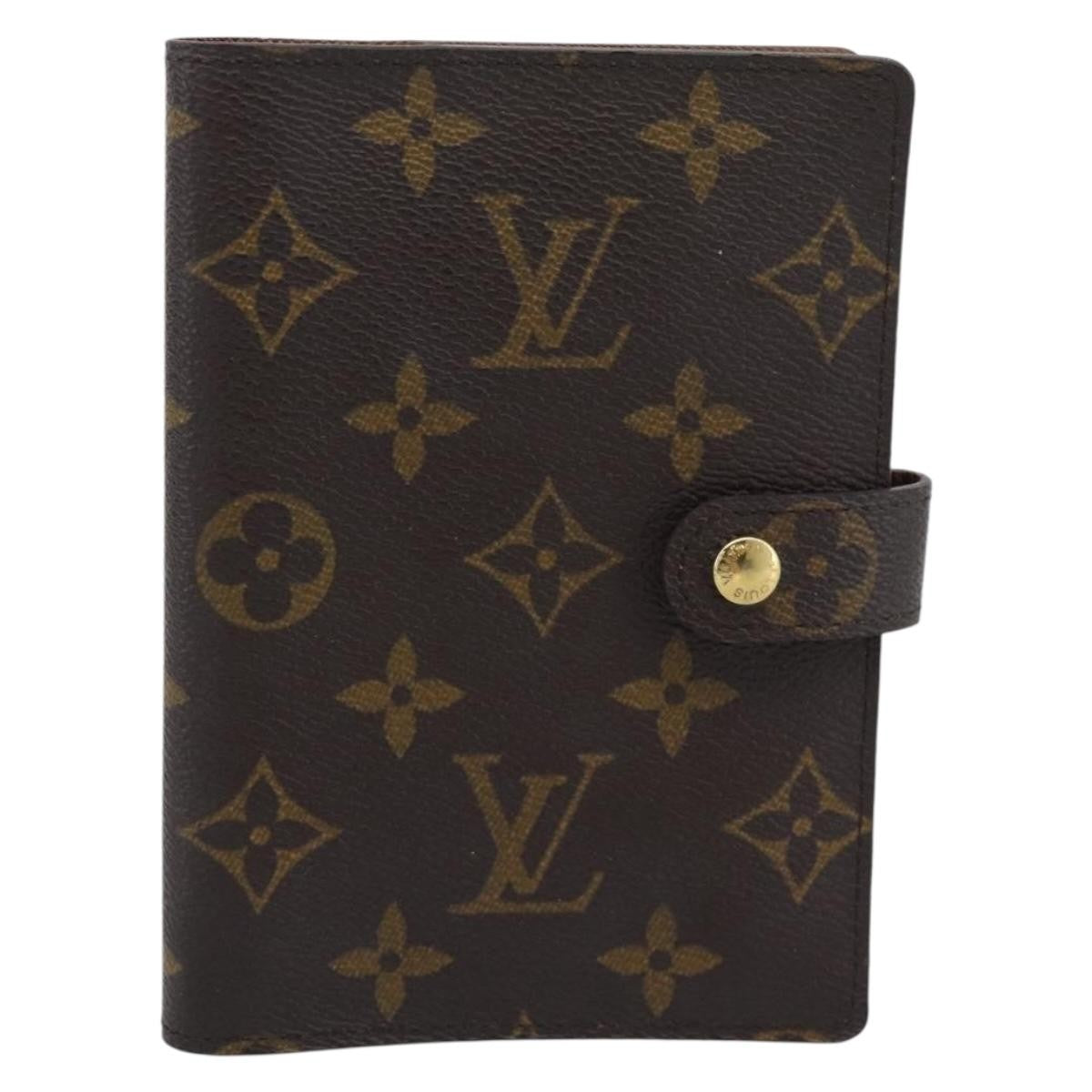 Louis Vuitton Agenda Cover Monogram Canvas Brown Canvas Wallets Accessory (Pre-Owned)