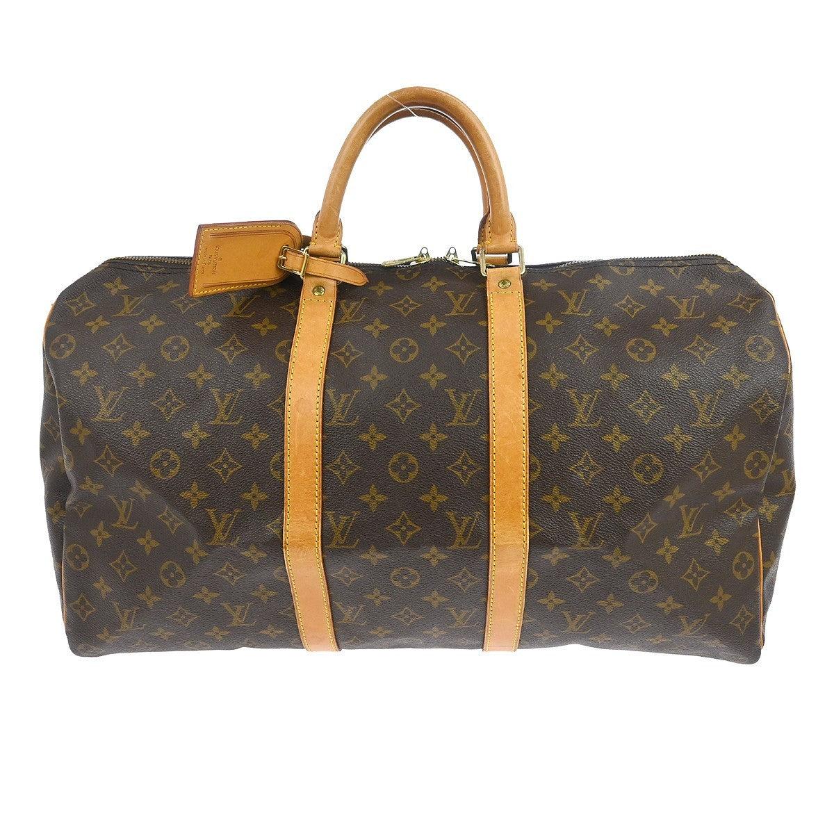 Louis Vuitton Keepall Monogram Brown Canvas Travel Bag Bag (Pre-Owned)