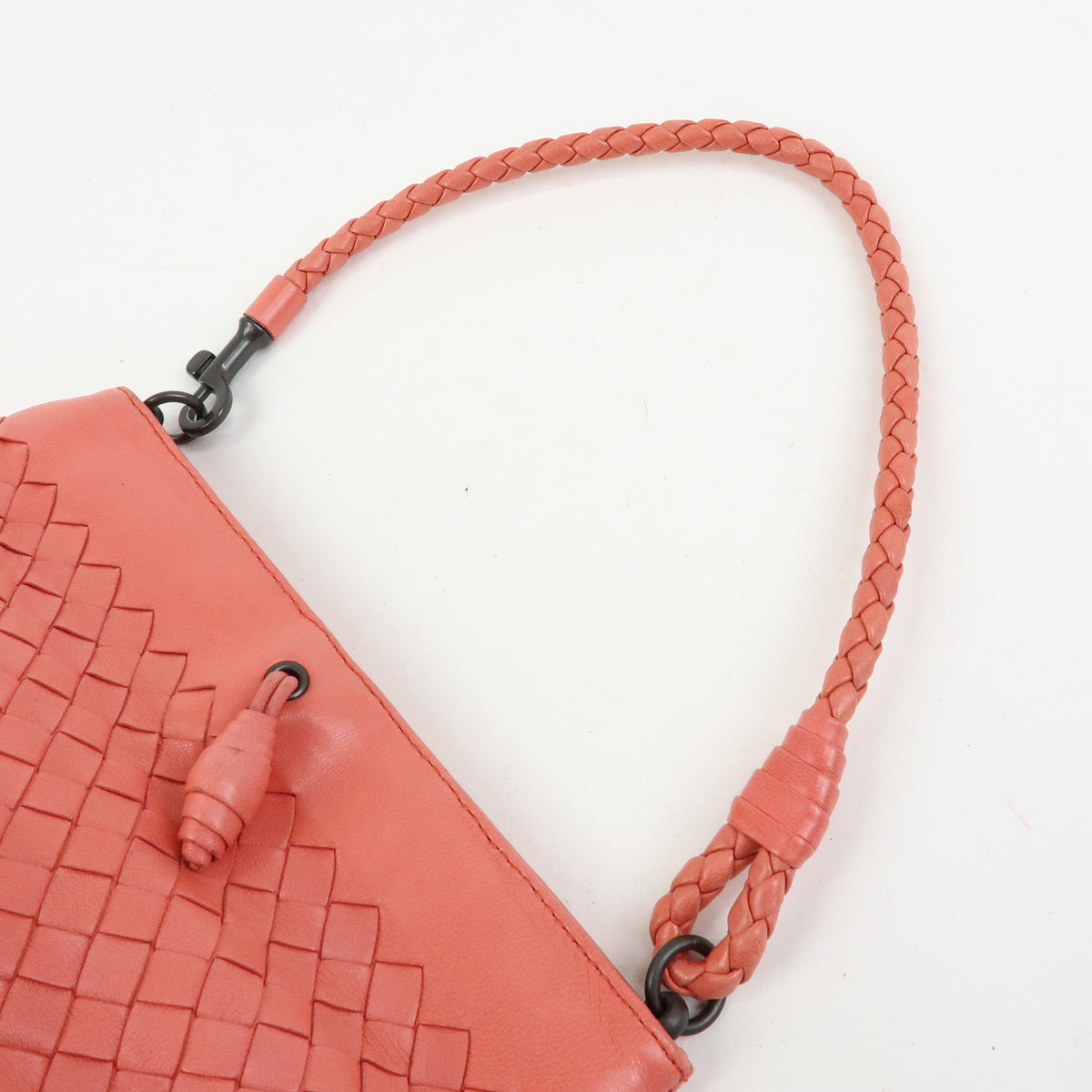 Bottega Veneta Shoulder Intrecciato Nappa Pink Leather Shoulder Bag Bag (Pre-Owned)