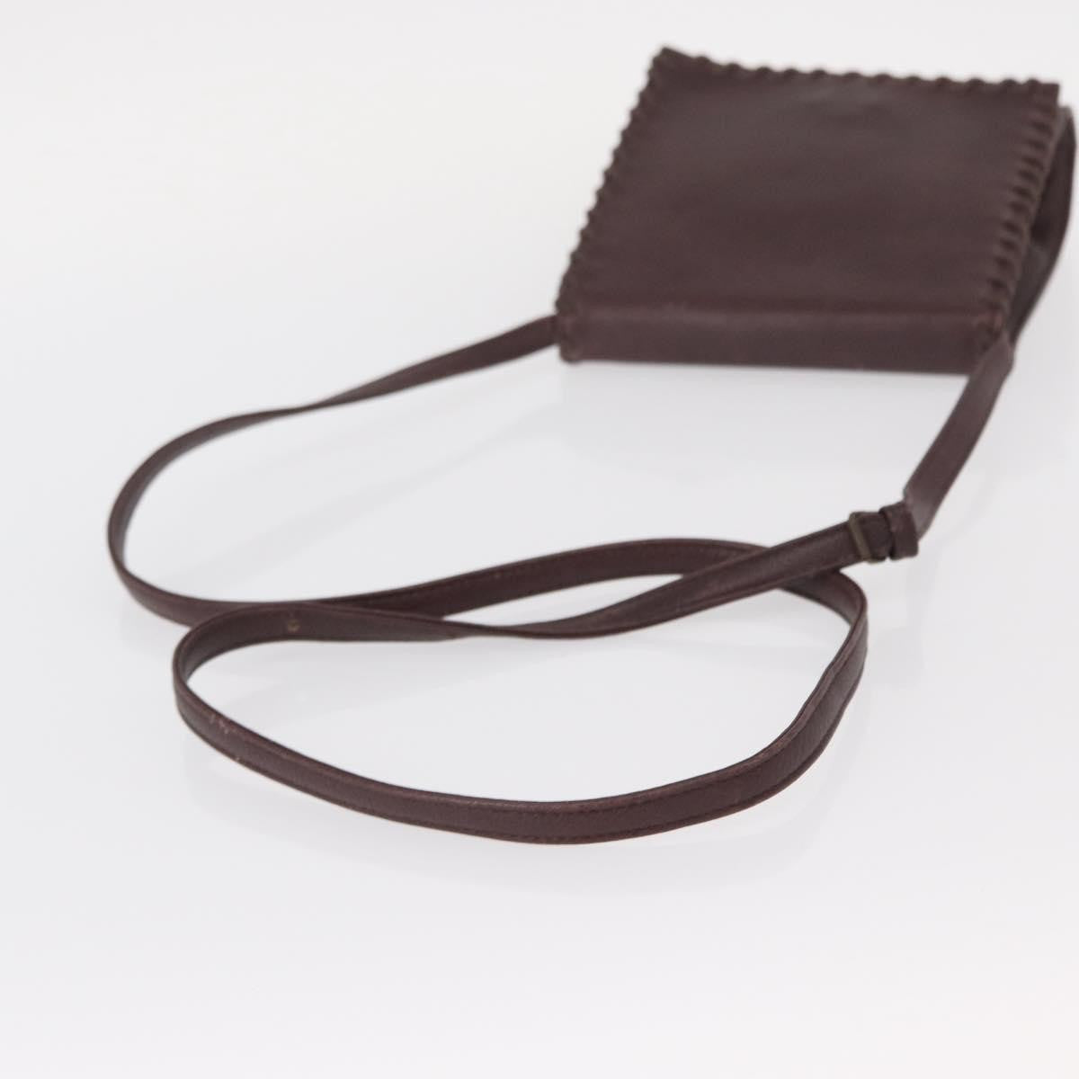 Saint Laurent Vintage Leather Purple Leather Shoulder Bag Bag (Pre-Owned)