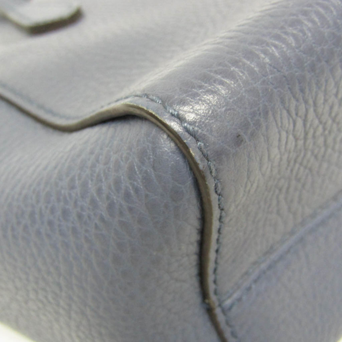 Gucci Swing Leather Blue Leather Tote Bag Bag (Pre-Owned)