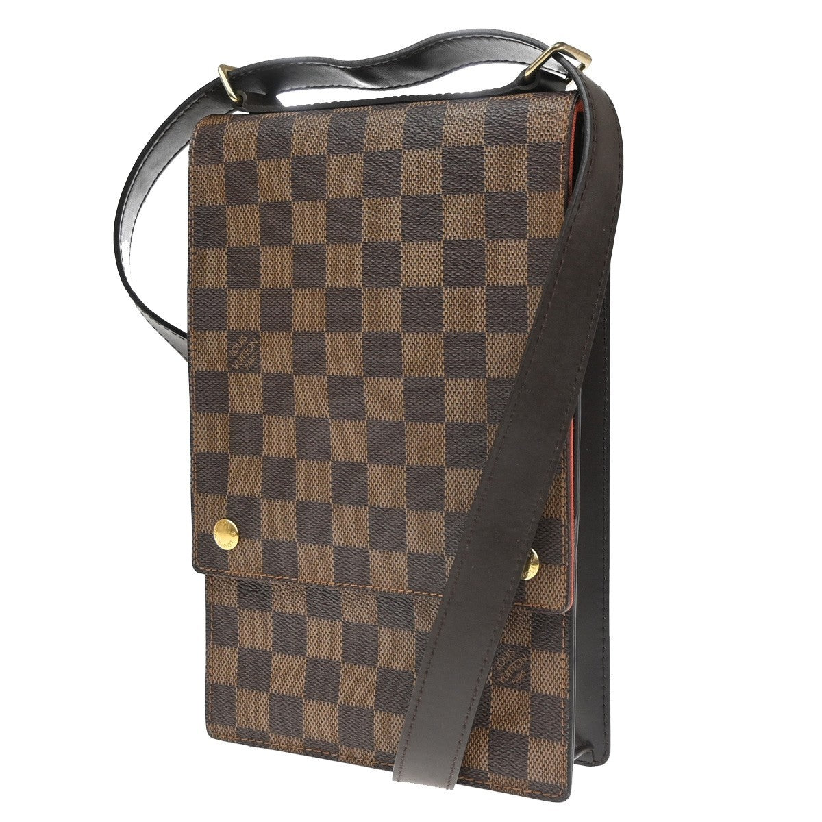 Louis Vuitton Portobello Messenger Damier Ebene Brown Canvas Shoulder Bag Bag (Pre-Owned)