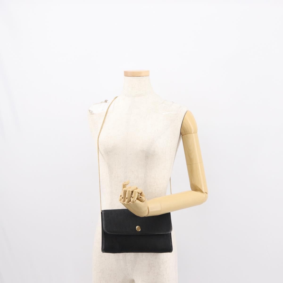 Christian Dior Trotter Shoulder Canvas Black Canvas Shoulder Bag Bag (Pre-Owned)