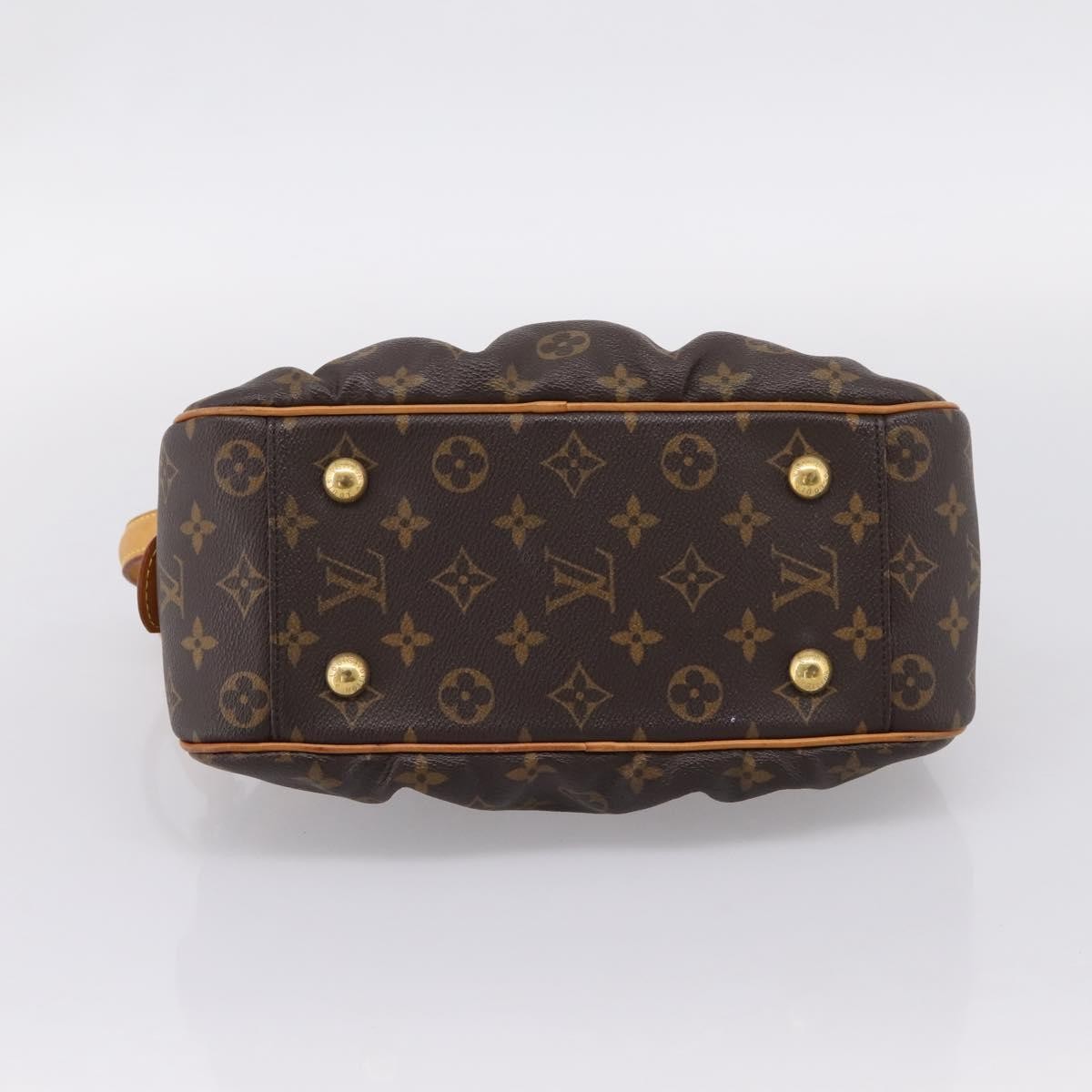 Louis Vuitton Clara Handbag Monogram Canvas Brown Canvas Handbag (Pre-Owned)