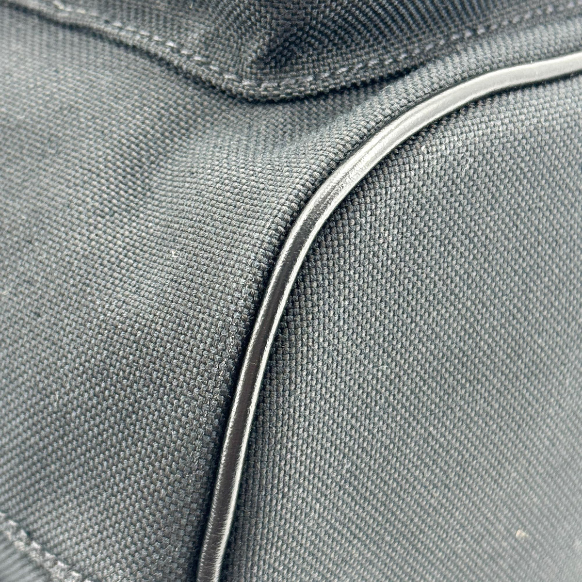 Prada Duet Drawstring Bucket Tessuto Black Canvas Handbag (Pre-Owned)