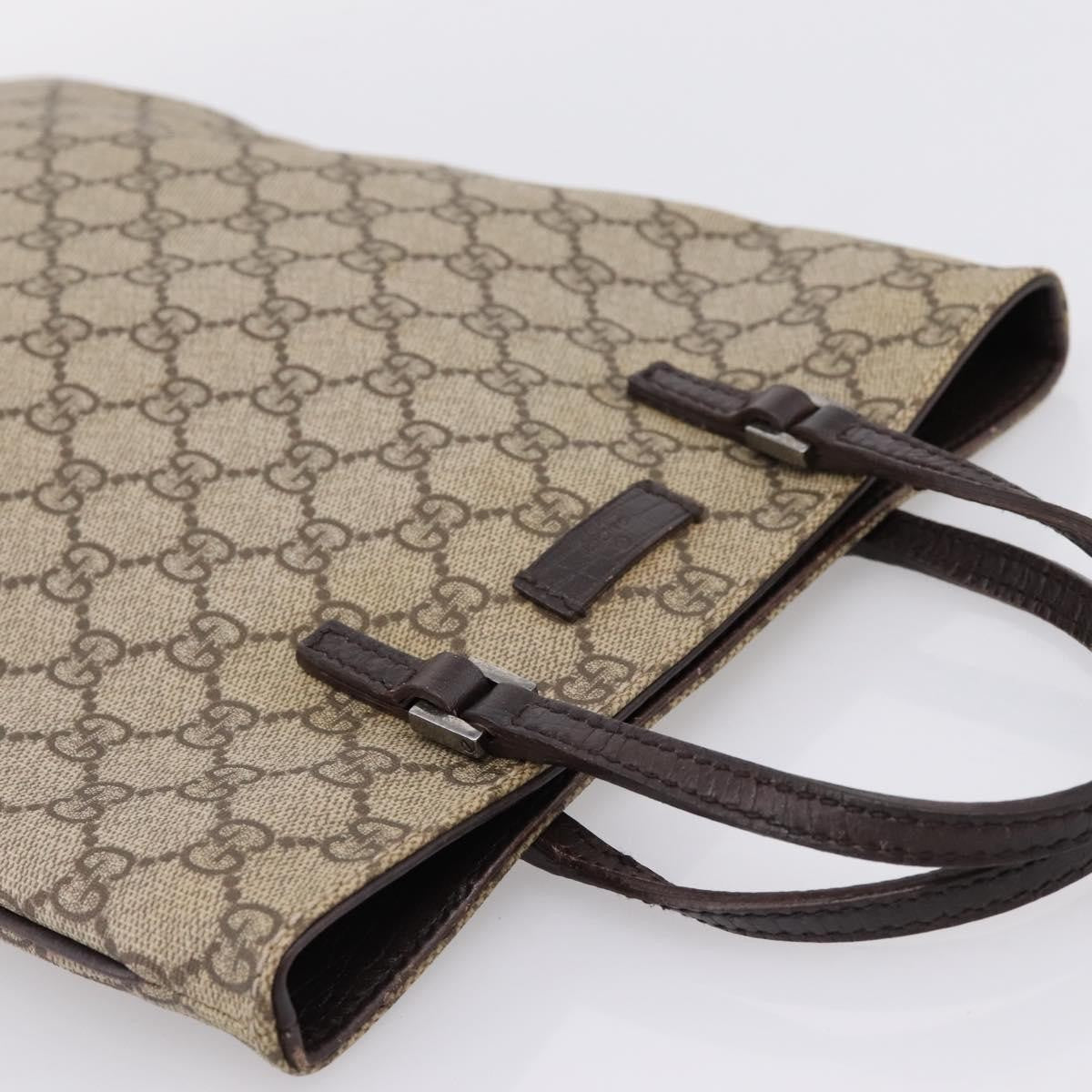 Gucci Joy Plus Flat Gg Coated Canvas Beige Canvas Tote Bag Bag (Pre-Owned)