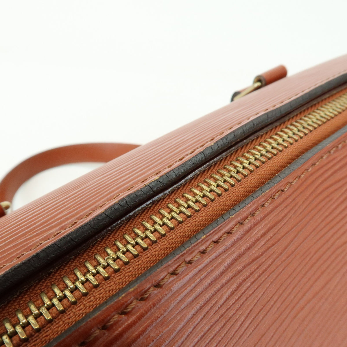 Louis Vuitton Soufflot Epi Leather Brown Leather Tote Bag Bag (Pre-Owned)