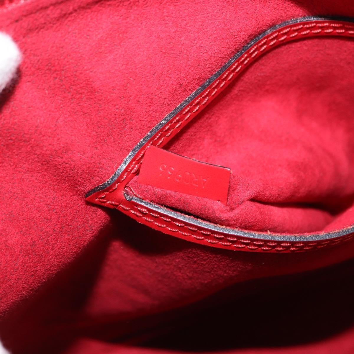 Louis Vuitton Alma Epi Leather Red Leather Handbag (Pre-Owned)