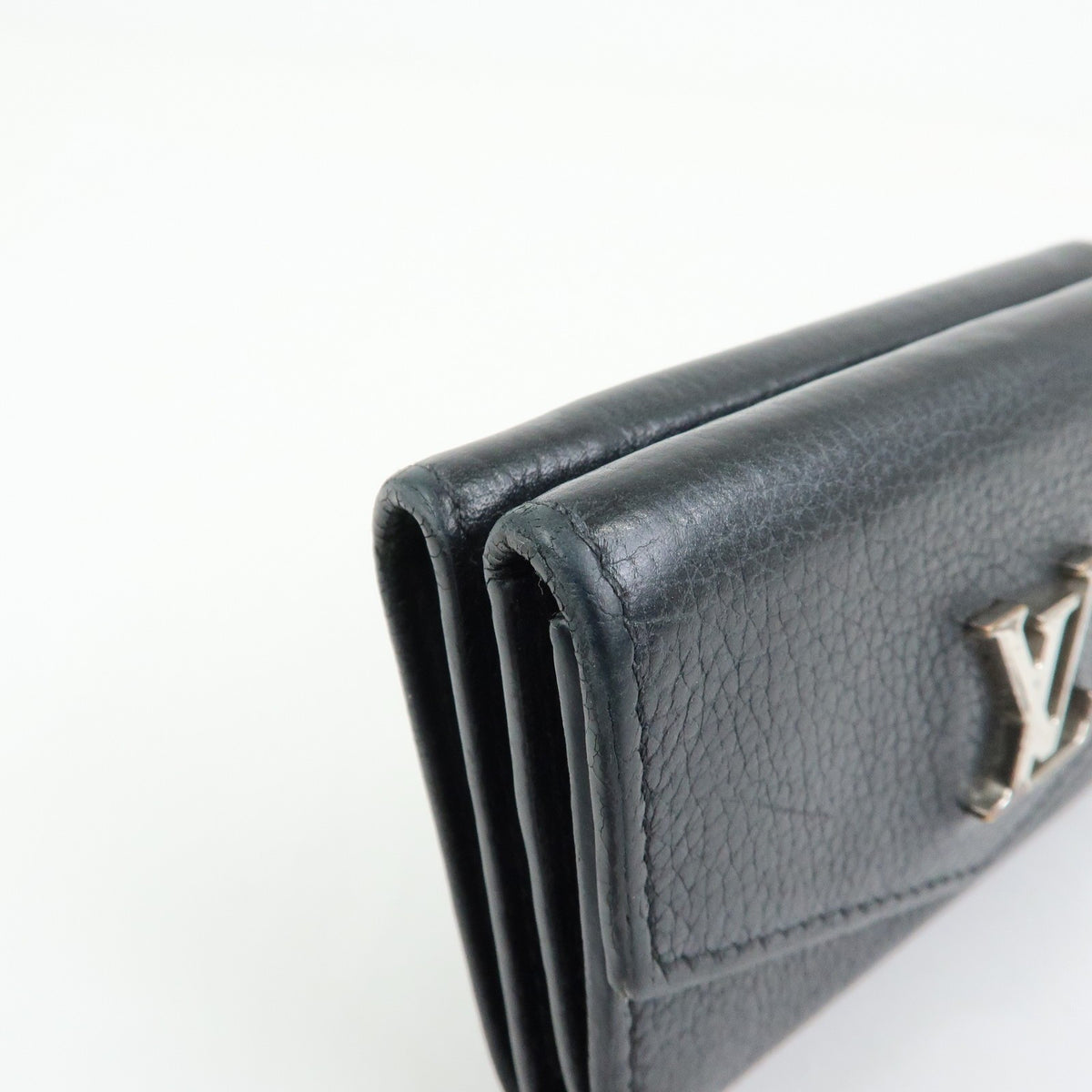Louis Vuitton Lockmini Leather Black Leather Wallets Accessory (Pre-Owned)