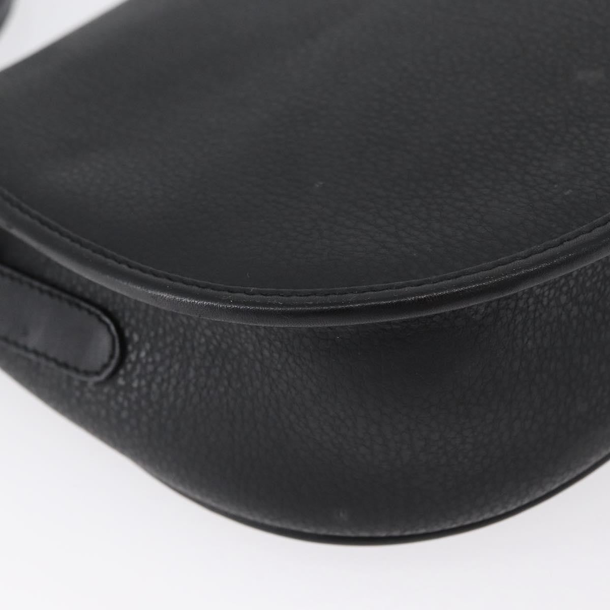 Gucci Vintage Leather Black Leather Shoulder Bag Bag (Pre-Owned)