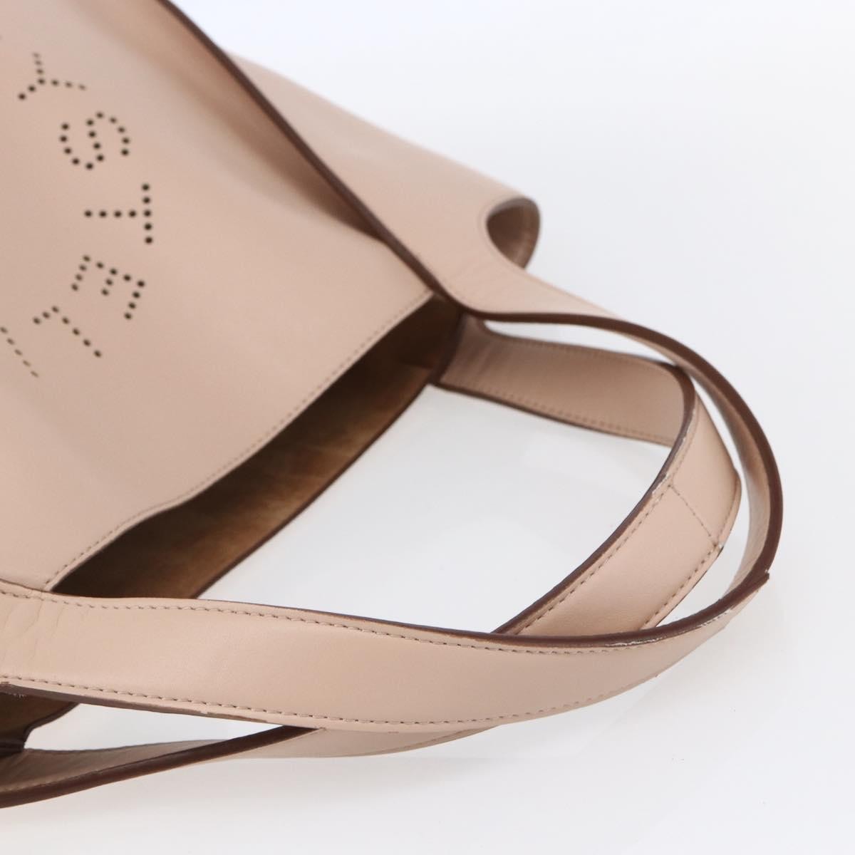 Stella Mccartney Alter Tote Perforated Faux Leather Beige Synthetic Tote Bag Bag (Pre-Owned)