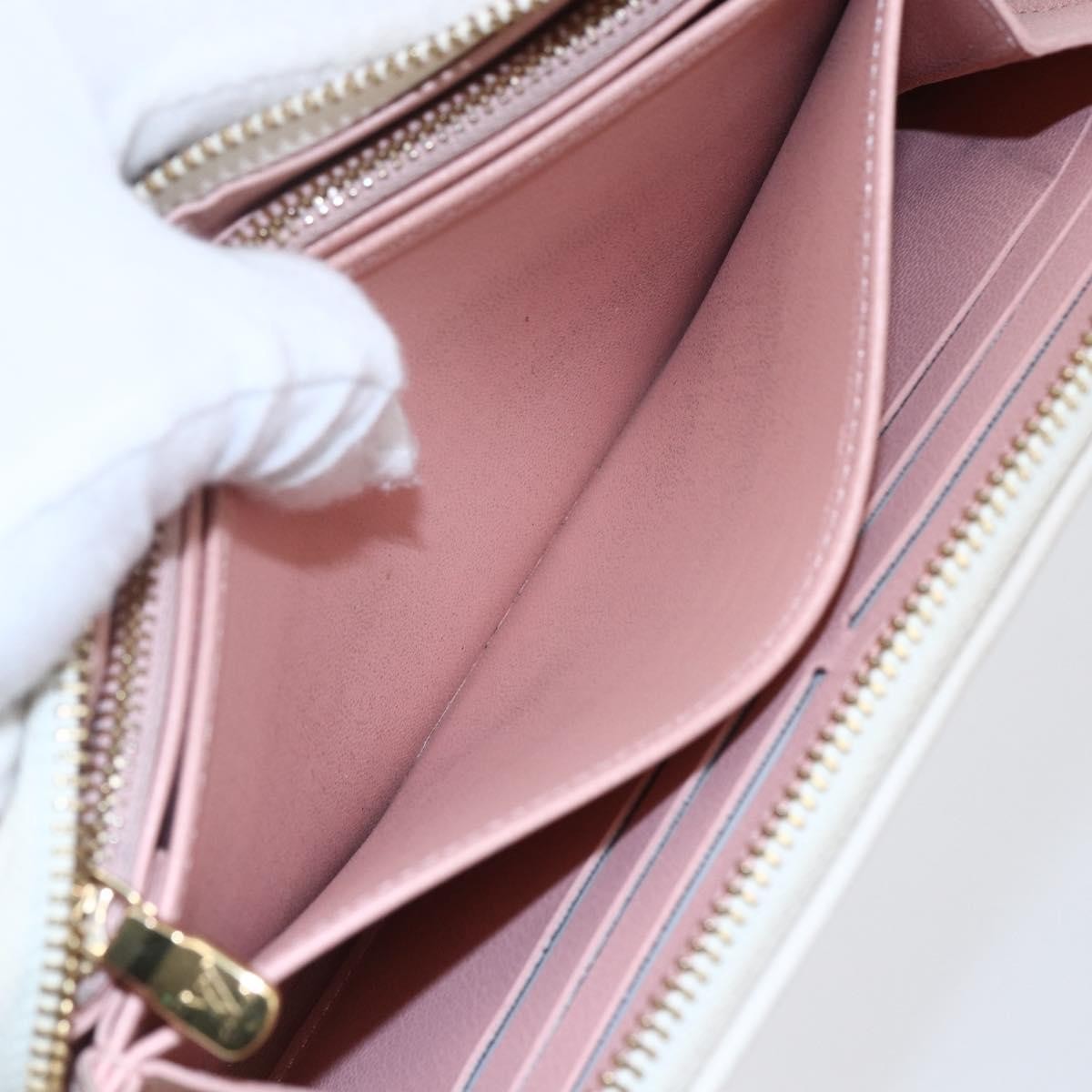 Louis Vuitton Coussin Zippy Monogram Embossed Lambskin Pink Canvas Wallets Accessory (Pre-Owned)